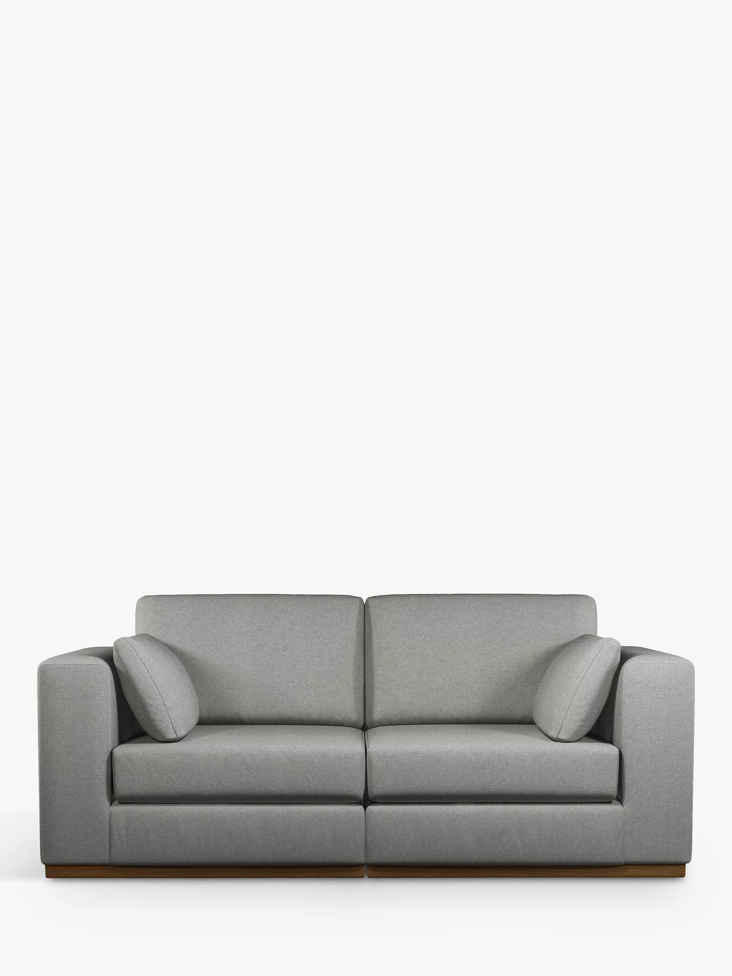 John Lewis + Swoon Rubik Medium 2 Seater Sofa, Grey Cotton