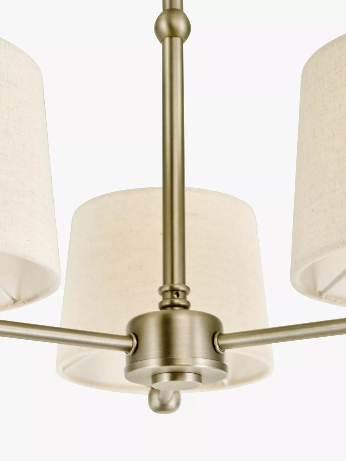 John Lewis Isabel Semi Flush Ceiling Light, Pewter