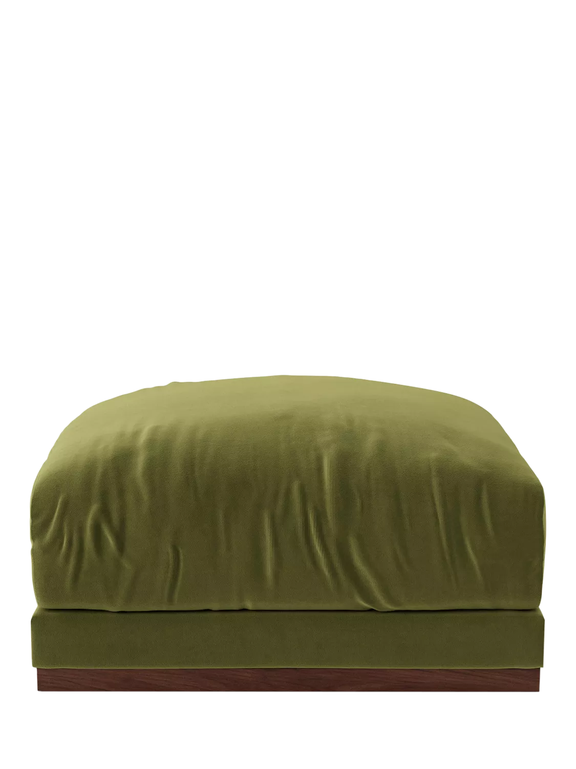 Swoon Denver Footstool, Fern Velvet