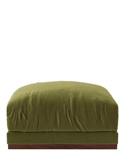 Swoon Denver Footstool, Fern Velvet