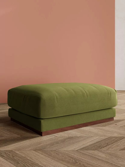 Swoon Denver Footstool, Fern Velvet