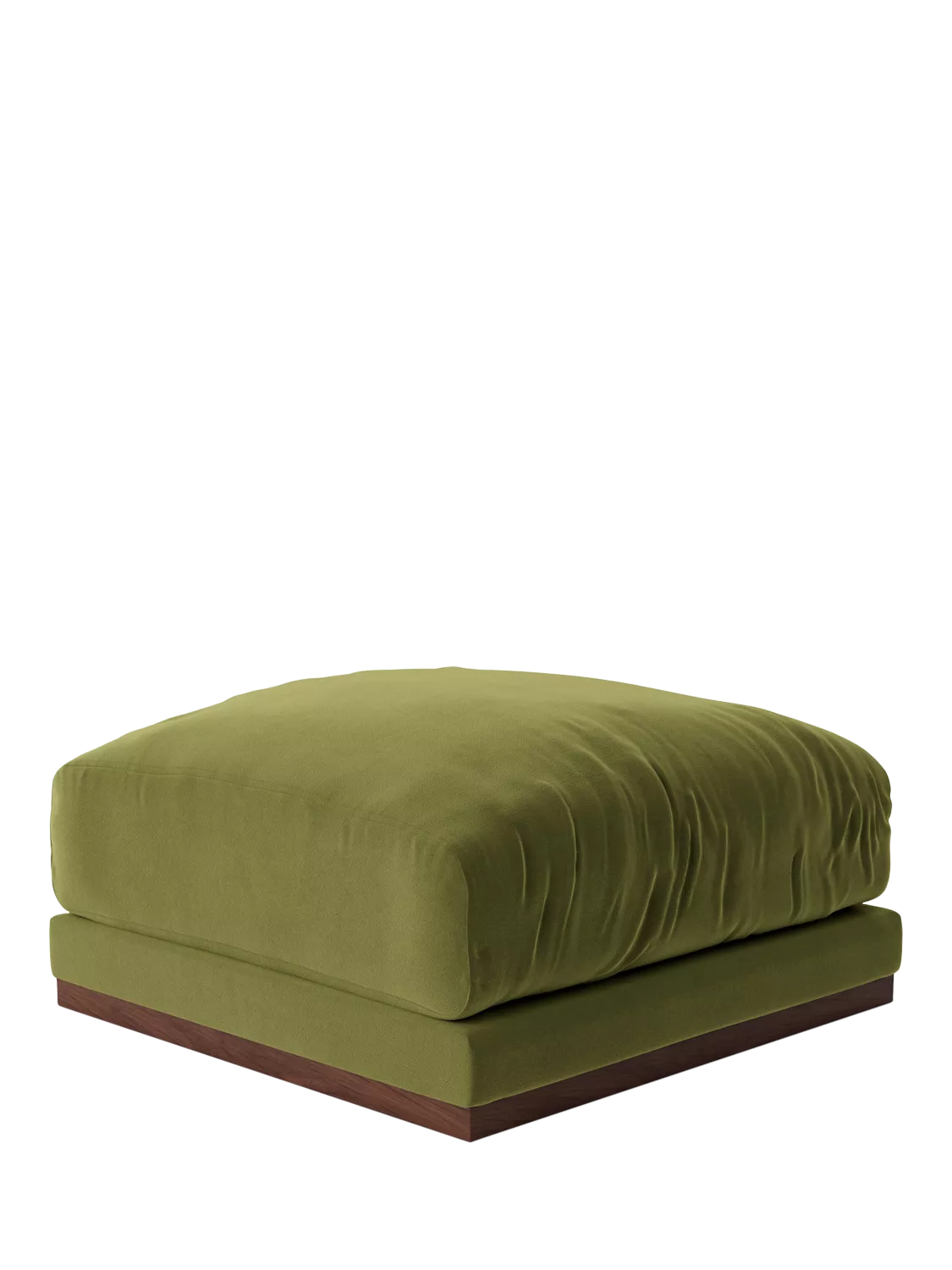 Swoon Denver Footstool, Fern Velvet