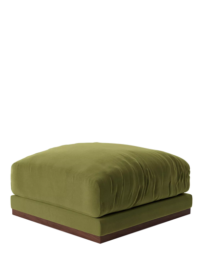 Swoon Denver Footstool, Fern Velvet