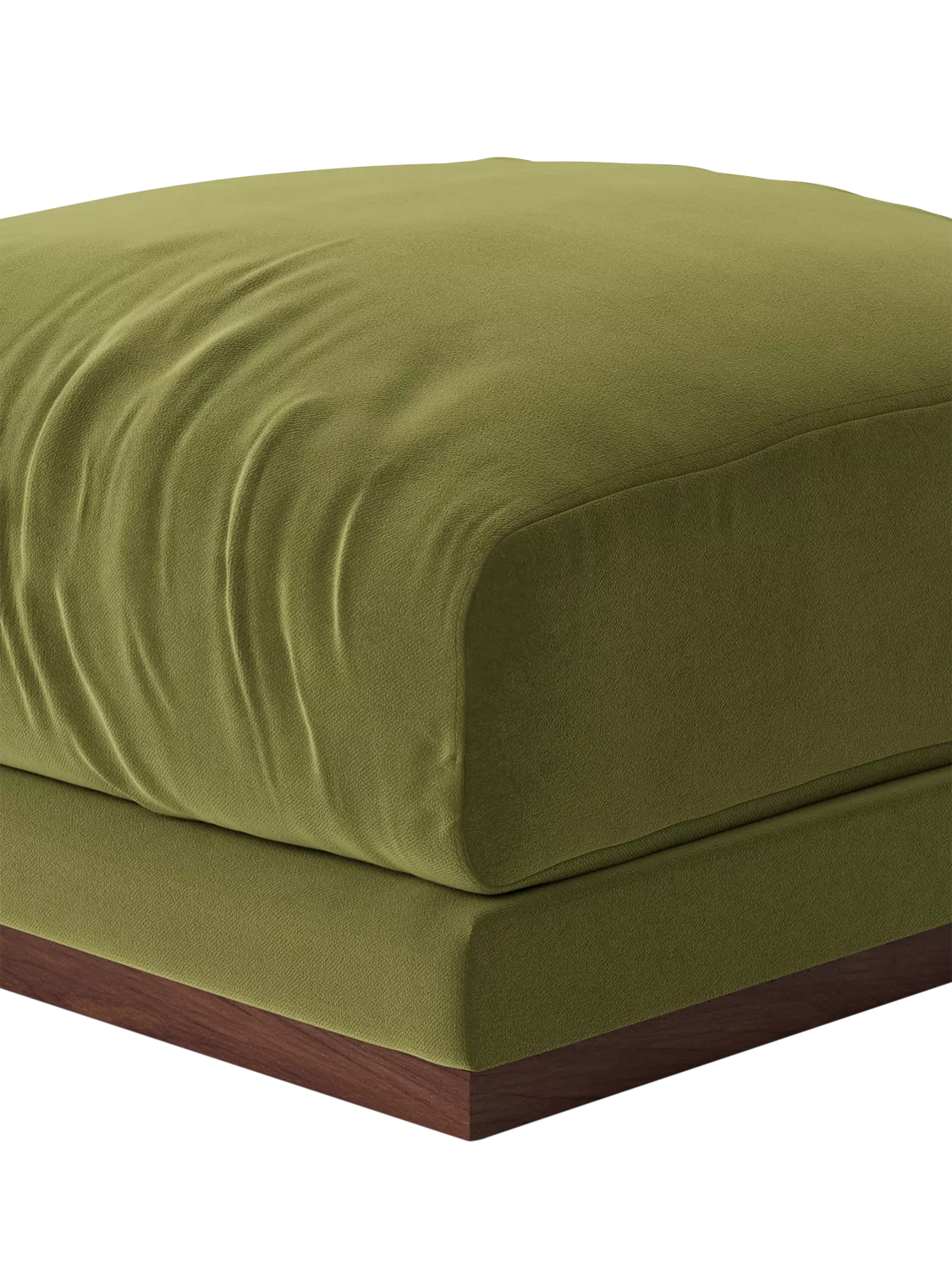 Swoon Denver Footstool, Fern Velvet