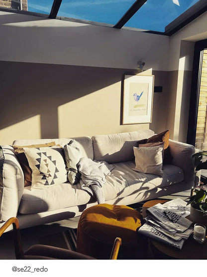 John Lewis Swoon Munich Large 3 Seater Sofa, Dark Leg, Ink Velvet