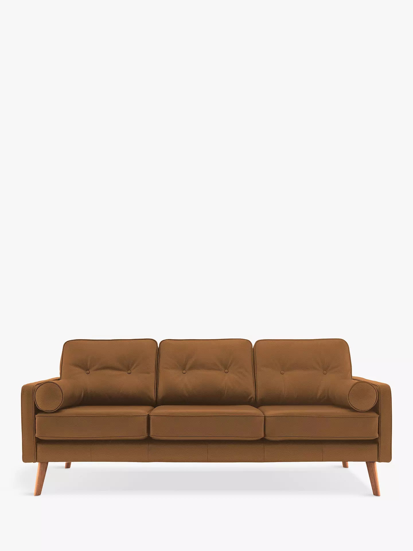 G Plan Vintage The Sixty Five Large 3 Seater Leather Sofa, Cambridge Tan