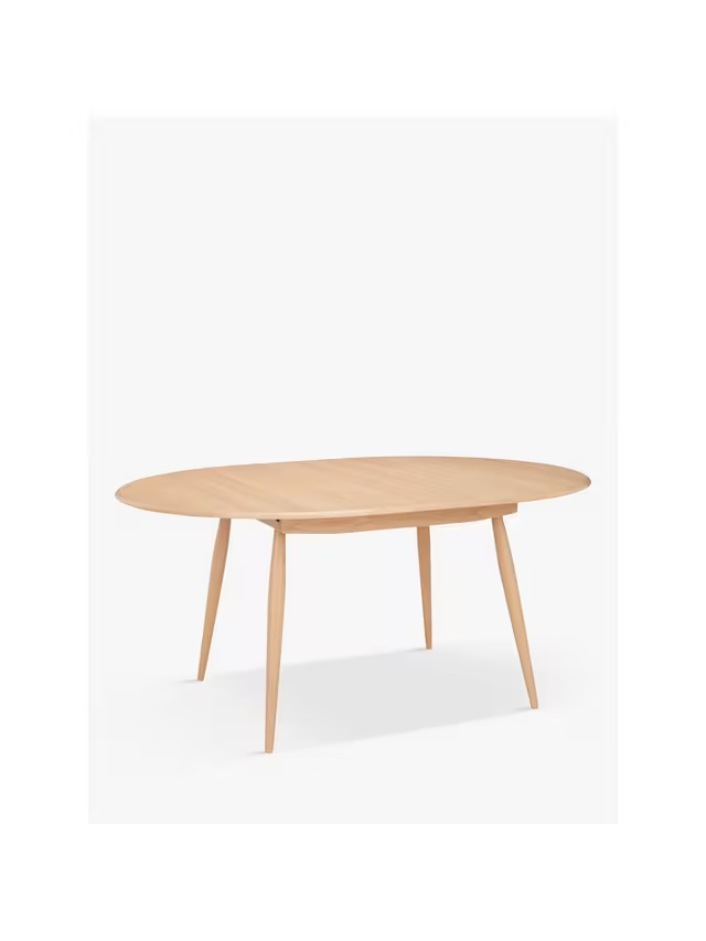 ercol for John Lewis Shalstone 4-6 Seater Extending Round Dining Table, Oak