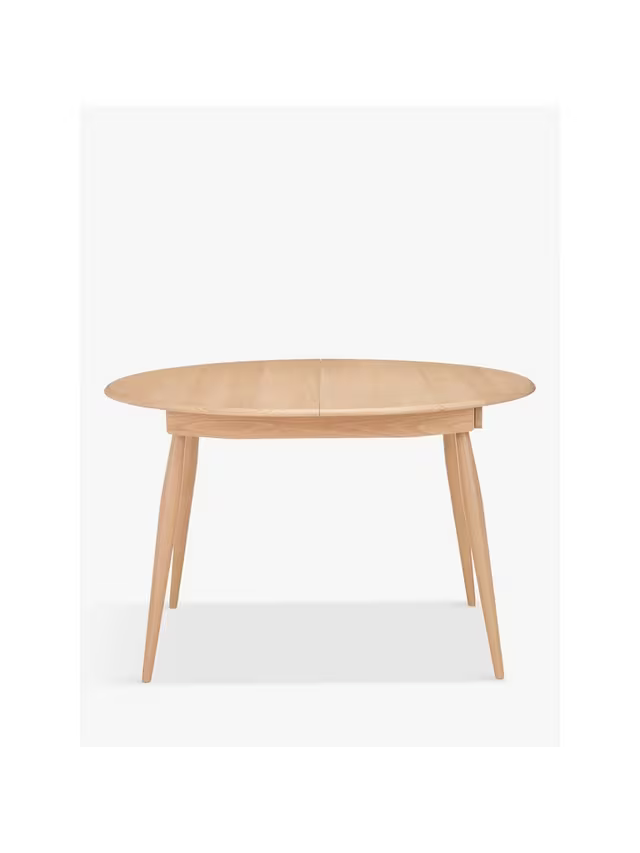 ercol for John Lewis Shalstone 4-6 Seater Extending Round Dining Table, Oak
