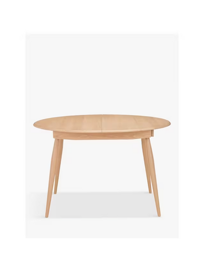 ercol for John Lewis Shalstone 4-6 Seater Extending Round Dining Table, Oak