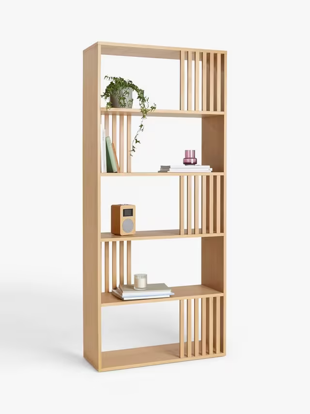 John Lewis Line Bookcase, Natural