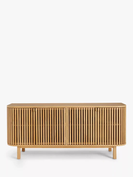 John Lewis Slatted TV Stand Sideboard for TVs up to 60", Oak