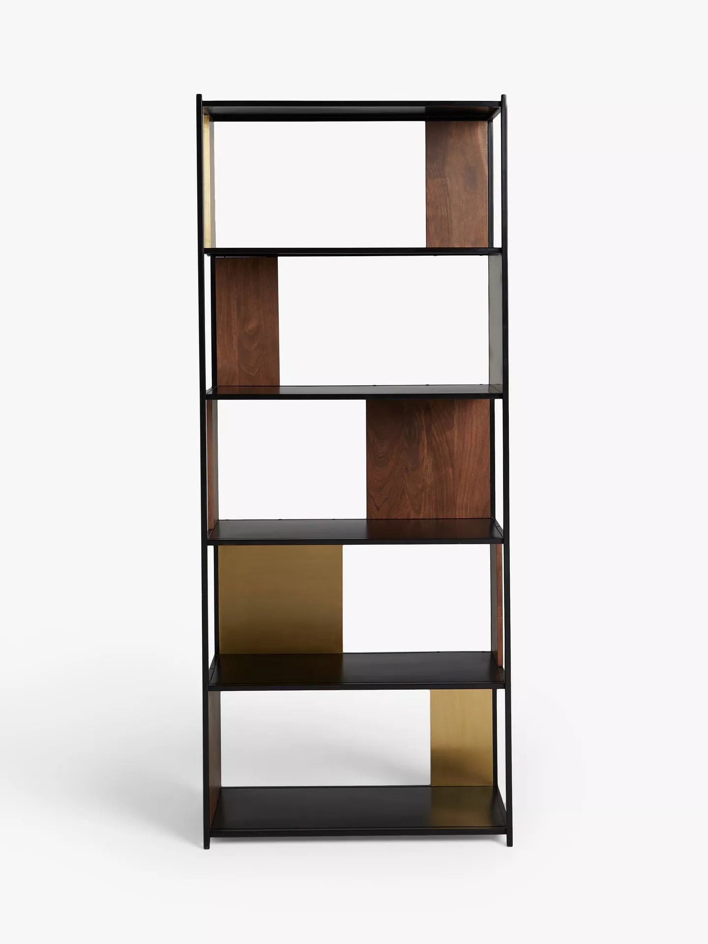 Swoon John Lewis + Swoon Brunel Wide Shelving Unit, Brown