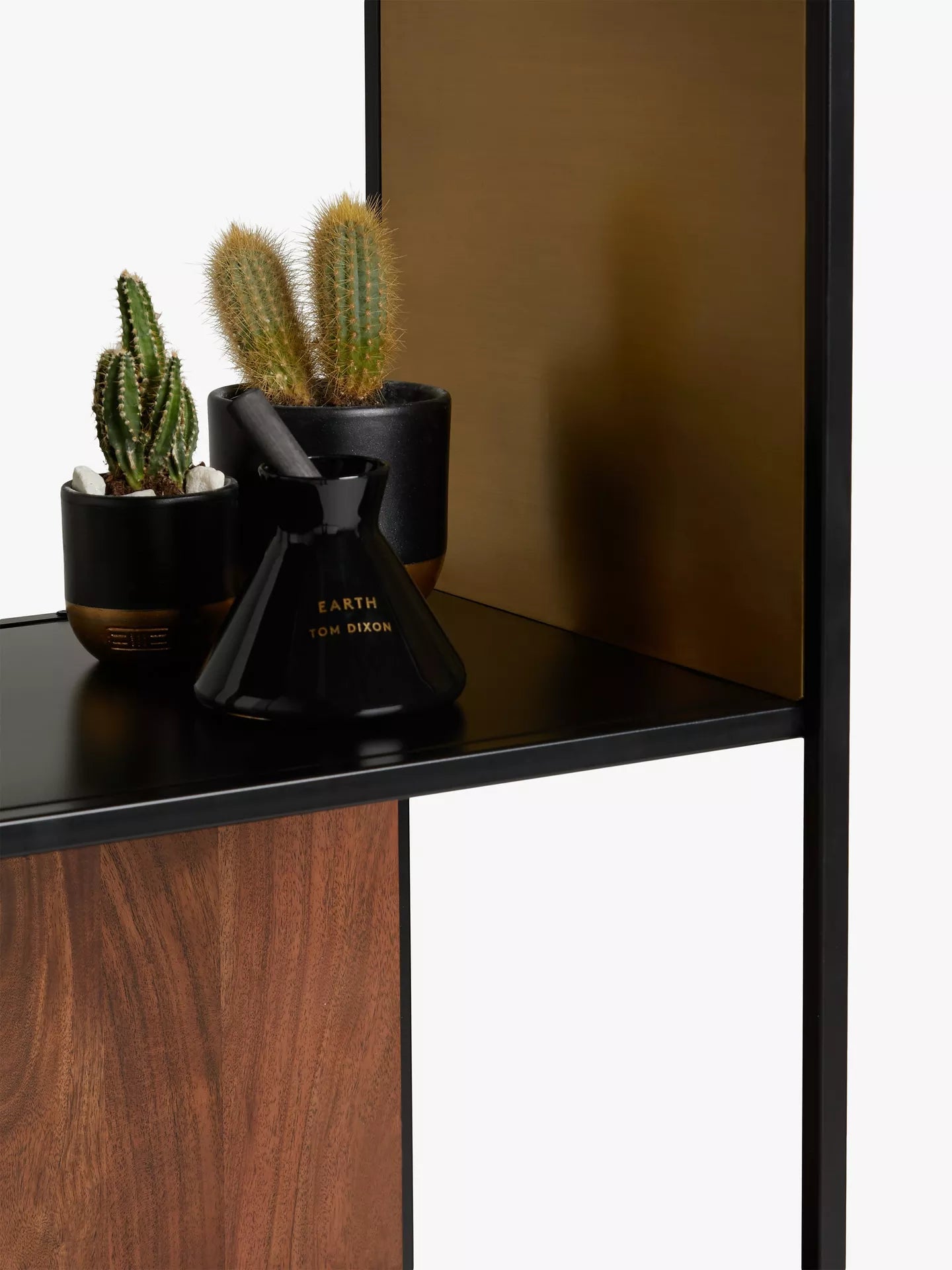 Swoon John Lewis + Swoon Brunel Wide Shelving Unit, Brown