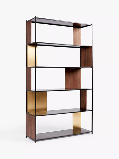 Swoon John Lewis + Swoon Brunel Wide Shelving Unit, Brown Storage