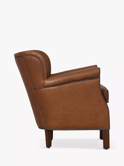 Halo Little Professor Leather Armchair, Riders Nut