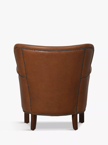 Halo Little Professor Leather Armchair, Riders Nut