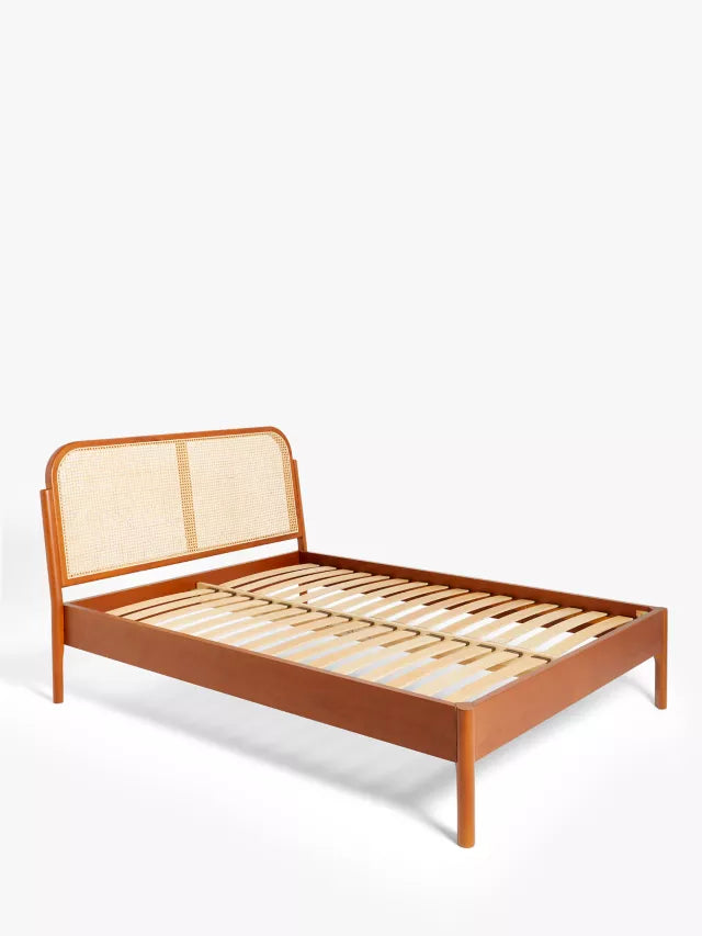 John Lewis Rattan Bed Frame, Super King Size, Cherry