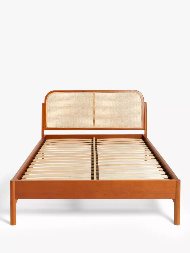 John Lewis Rattan Bed Frame, Super King Size, Cherry