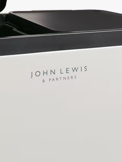 John Lewis 2 Section Recycling Bin with Handles, 60L, Grey