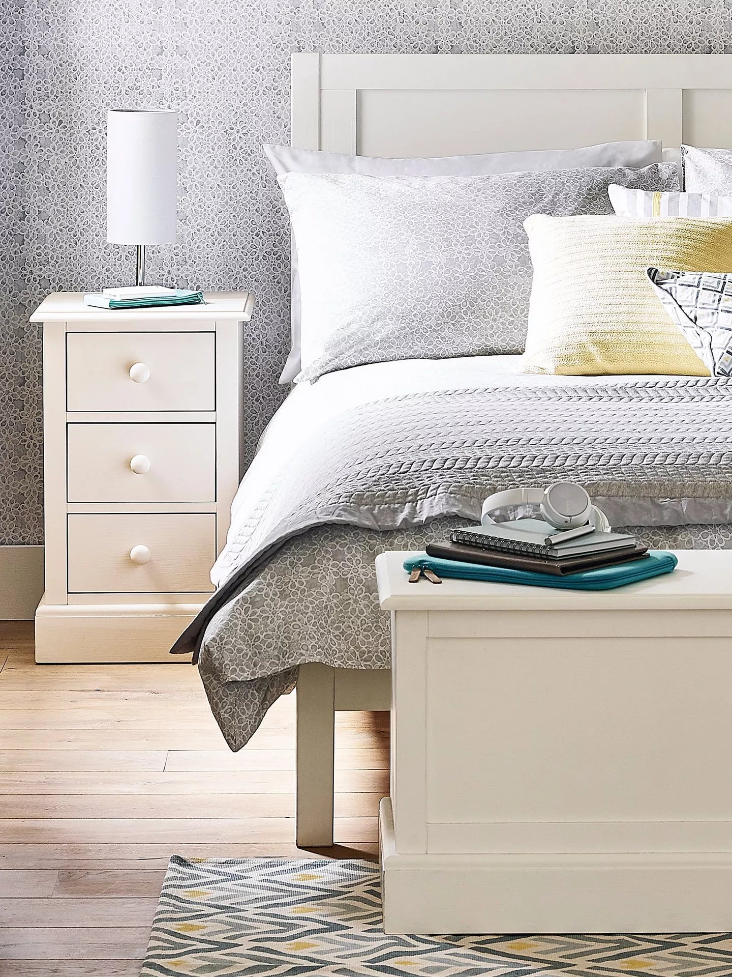 Laura Ashley Ashwell Bed Frame, King Size, White