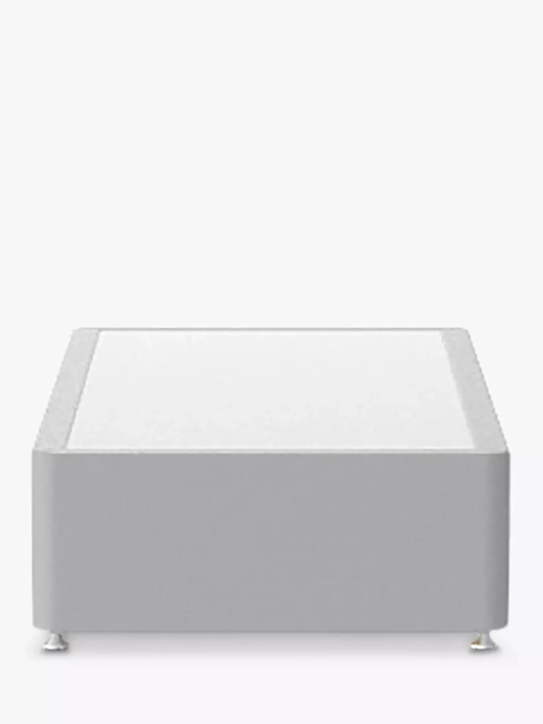 Silentnight 2 Drawer Divan Base, Single, Light Grey