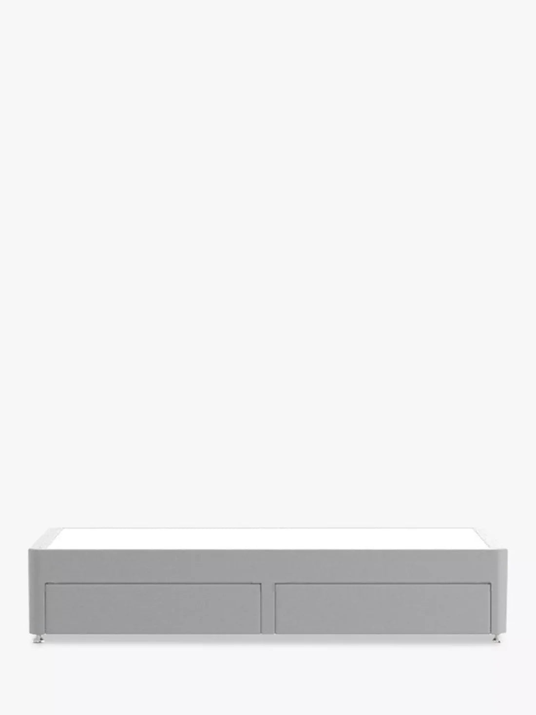 Silentnight 2 Drawer Divan Base, Single, Light Grey