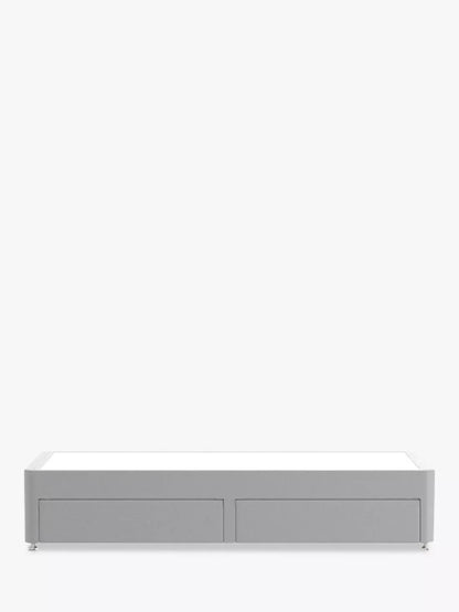 Silentnight 2 Drawer Divan Base, Single, Light Grey