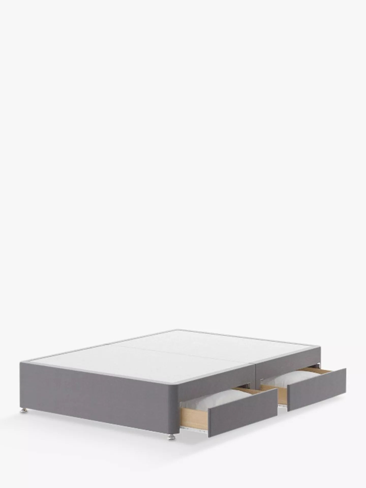 Silentnight 4 Drawer Divan Base, Super King Size, Slate Grey