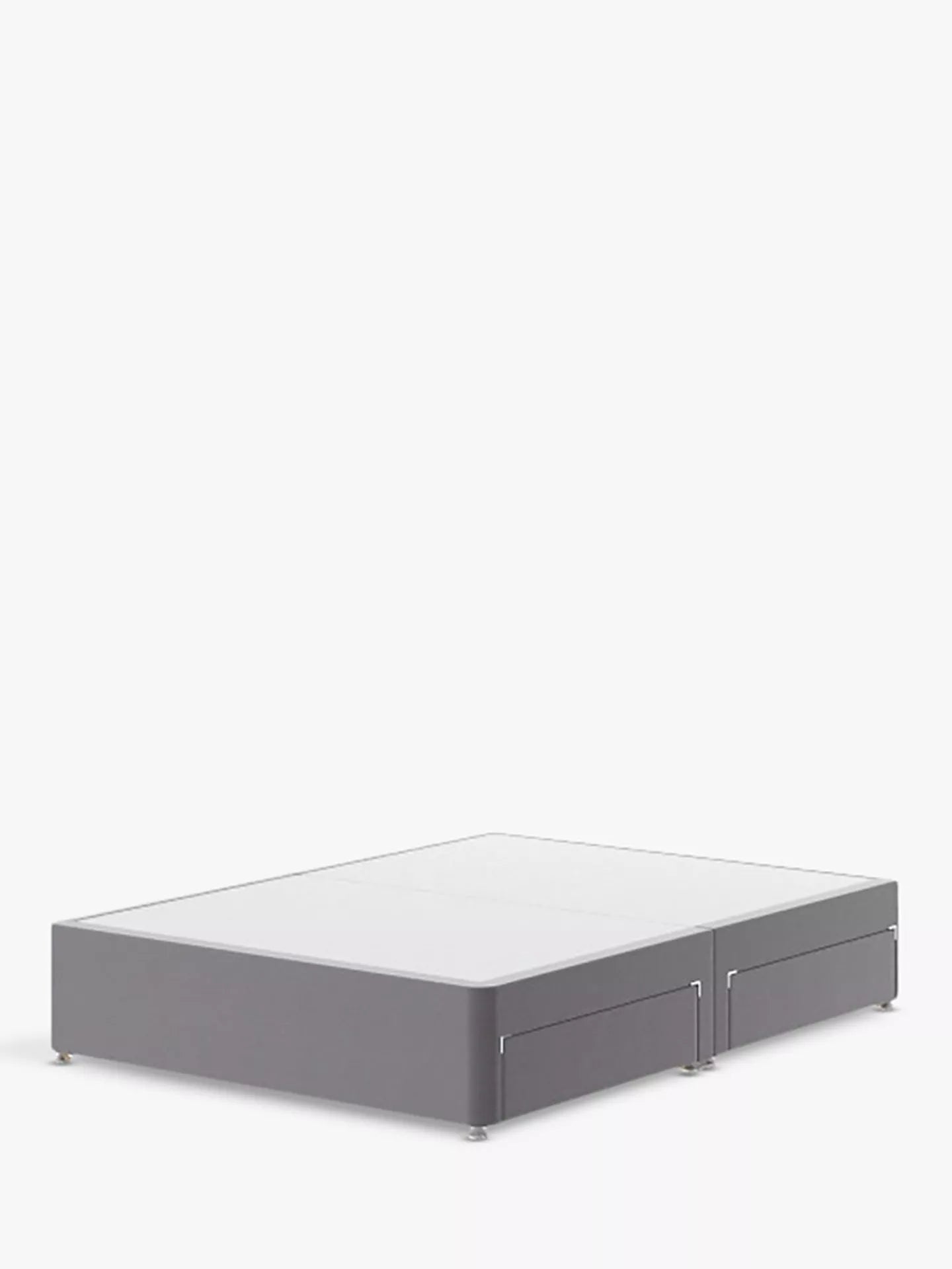 Silentnight 4 Drawer Divan Base, Super King Size, Slate Grey