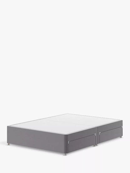 Silentnight 4 Drawer Divan Base, Super King Size, Slate Grey