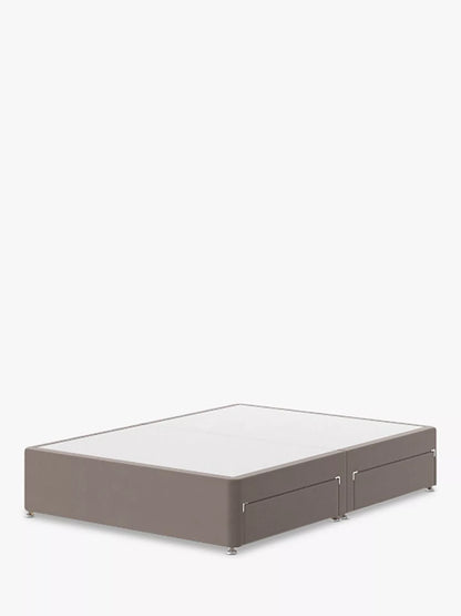 Silentnight 4 Drawer Divan Base, King Size, Velvet Mink