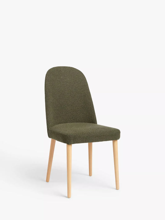 John Lewis Seek Dining Chairs, Set of 2, Green/Natural