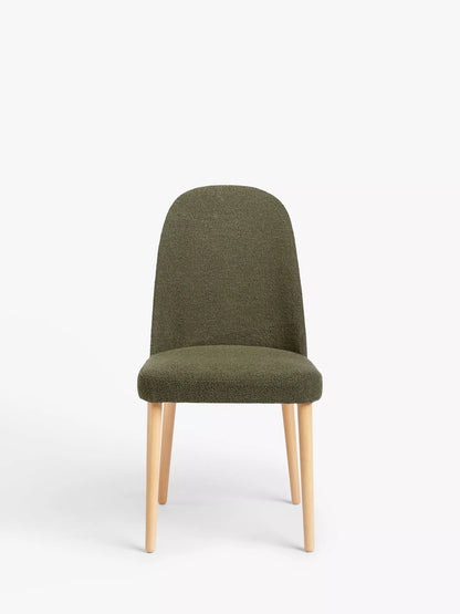 John Lewis Seek Dining Chairs, Set of 2, Green/Natural