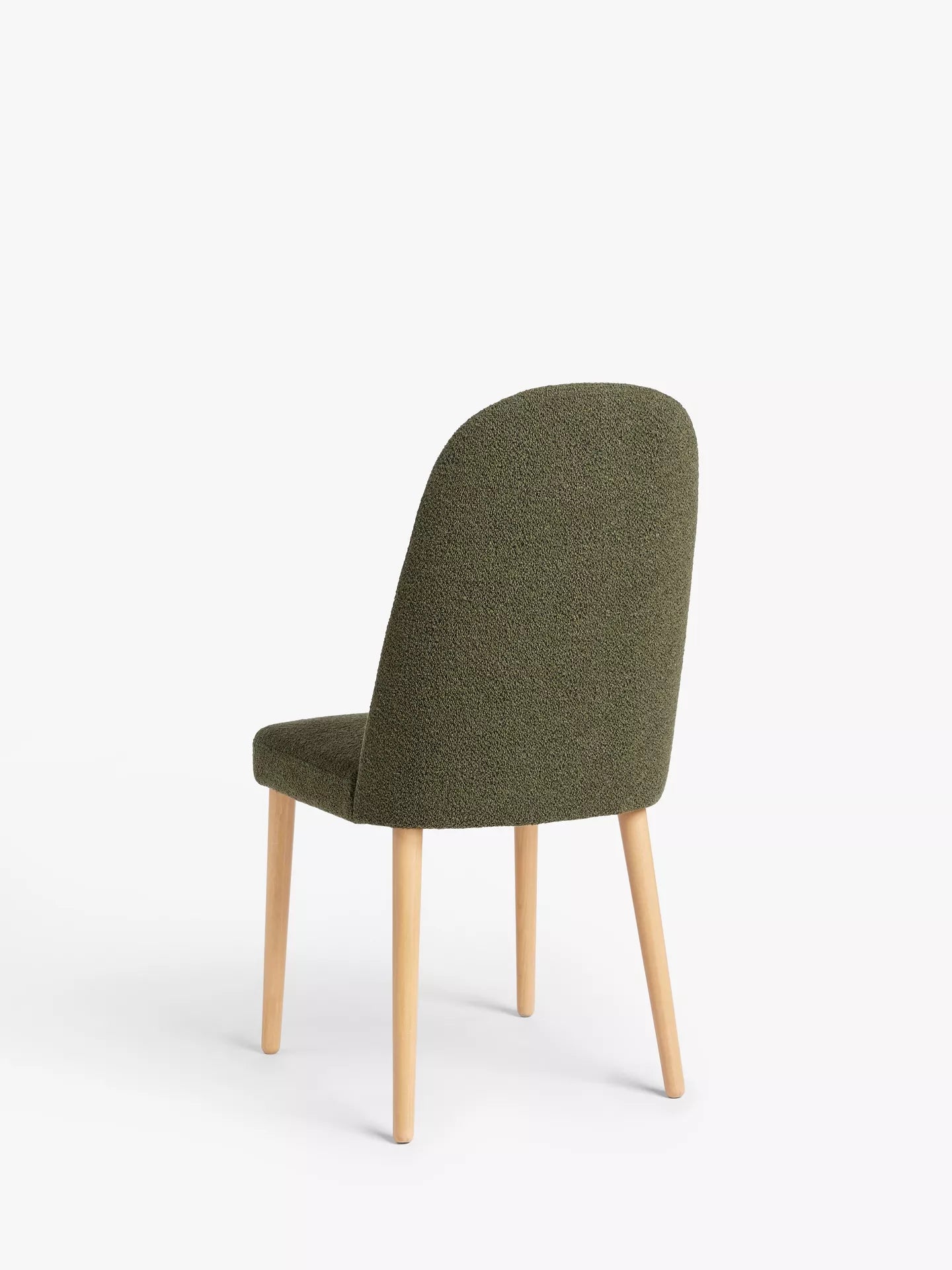 John Lewis Seek Dining Chairs, Set of 2, Green/Natural