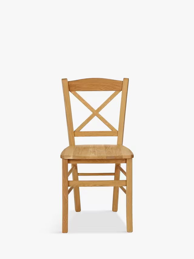John Lewis Clayton Beech Wood Dining Chairs, Set of 2, Natural