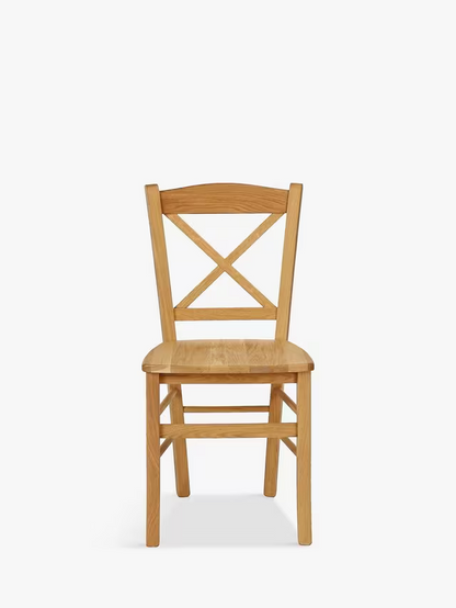 John Lewis Clayton Beech Wood Dining Chairs, Set of 2, Natural