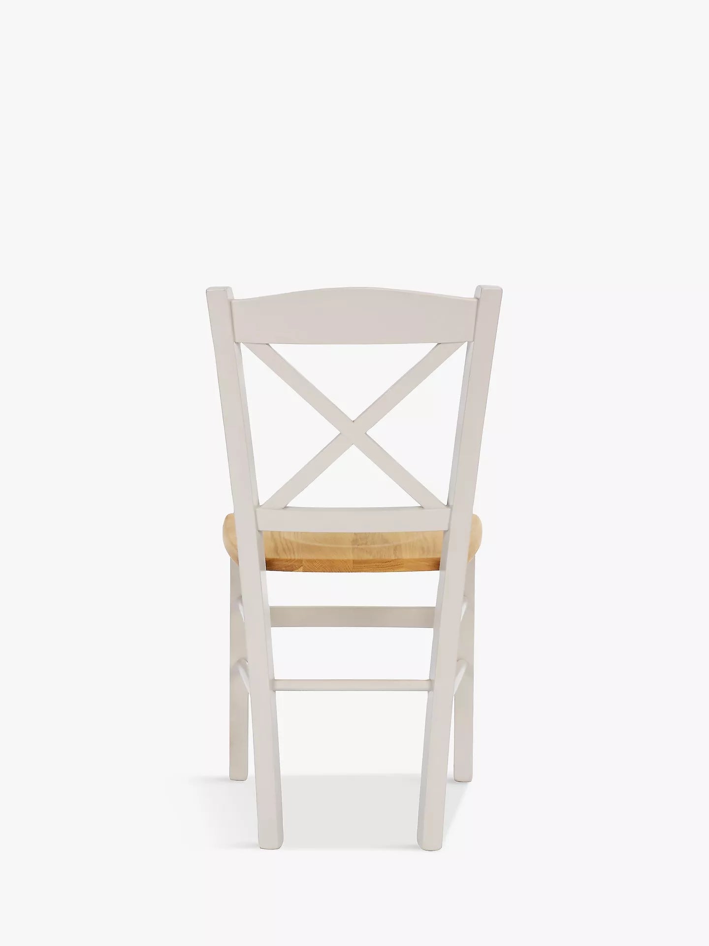 John Lewis Clayton Beech Wood Dining Chairs, Set of 2, Cream