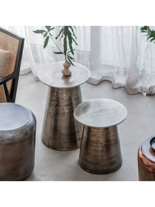 Gallery Direct Langley Side Table, Set of 1 Gold Large Side Table Only