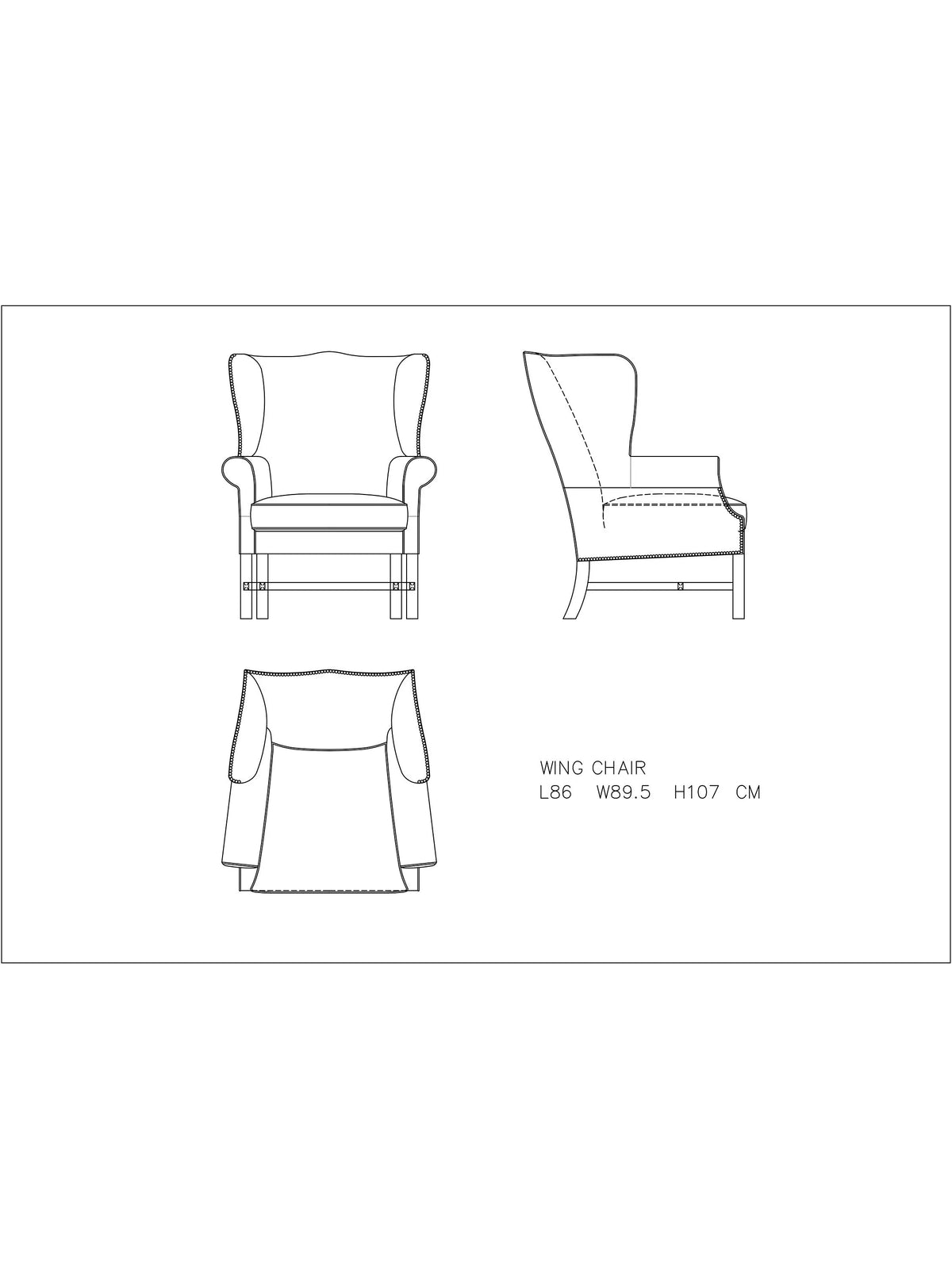 Halo Wing Leather Armchair, London Leather Cognac