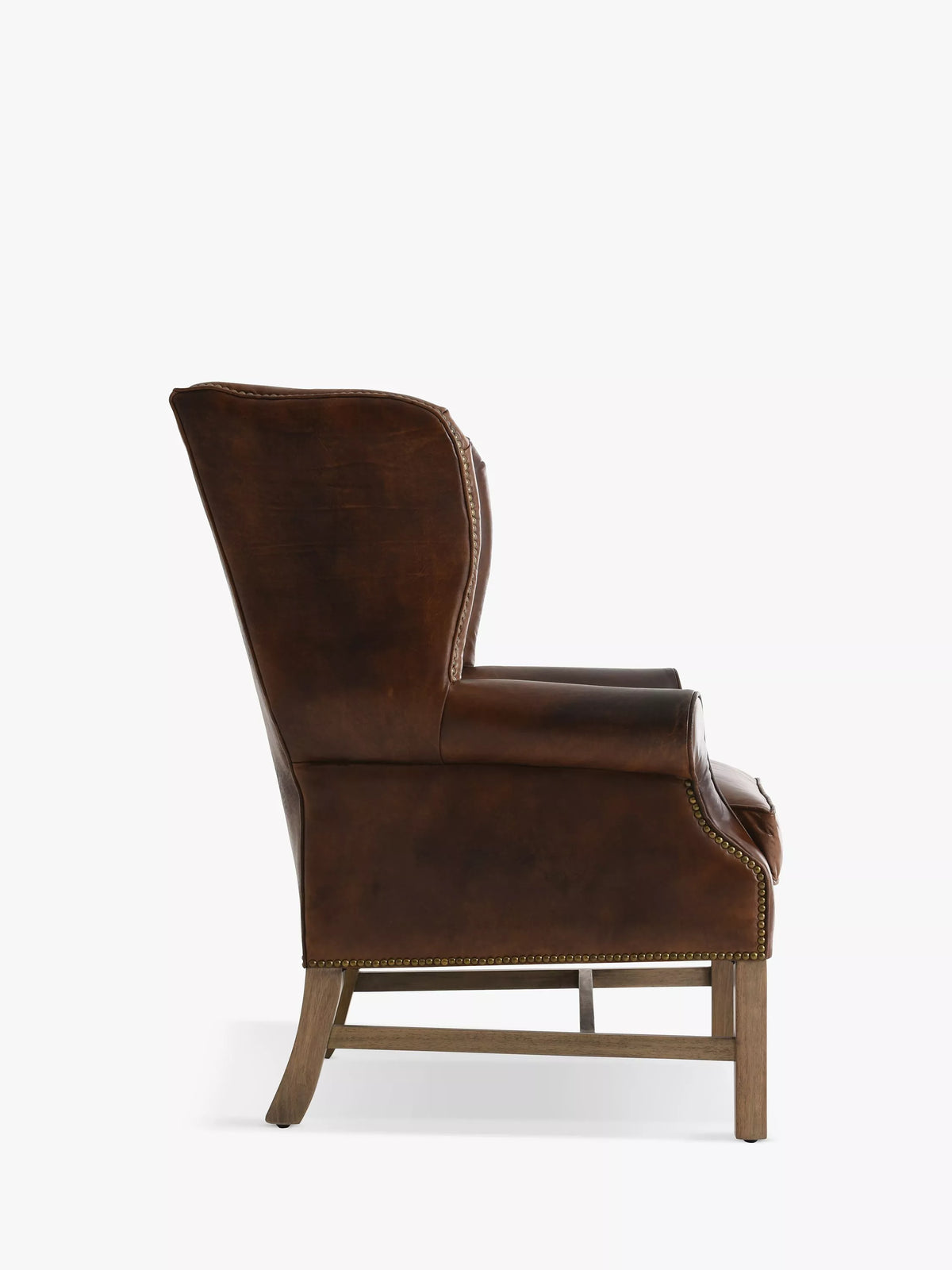 Halo Wing Leather Armchair, London Leather Cognac
