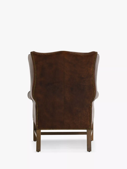 Halo Wing Leather Armchair, London Leather Cognac