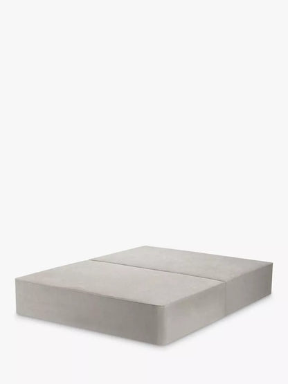 John Lewis Pocket Sprung Divan Base, King Size Cotton Effect Grey