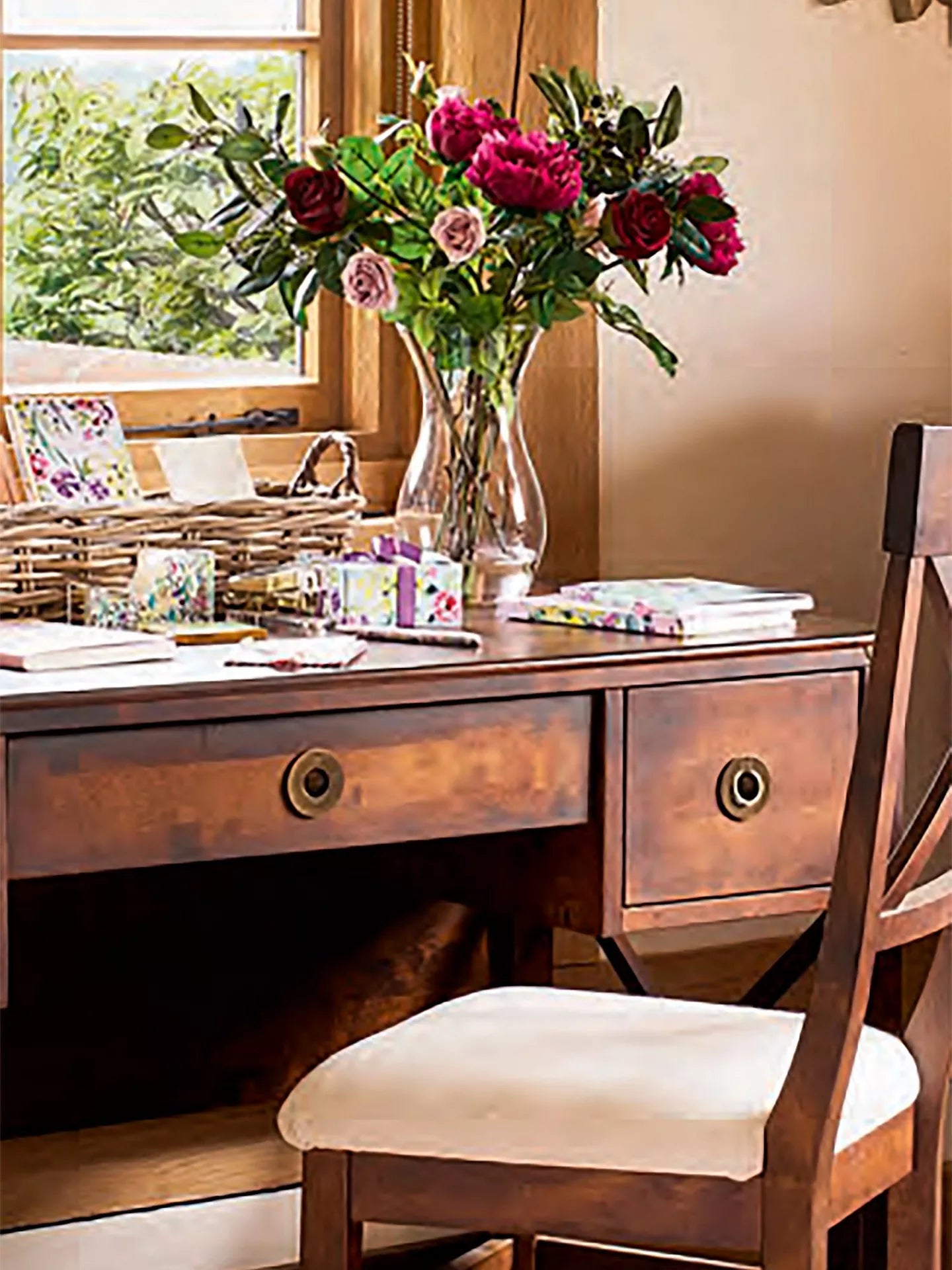 Laura Ashley Balmoral Desk, Dark Chestnut