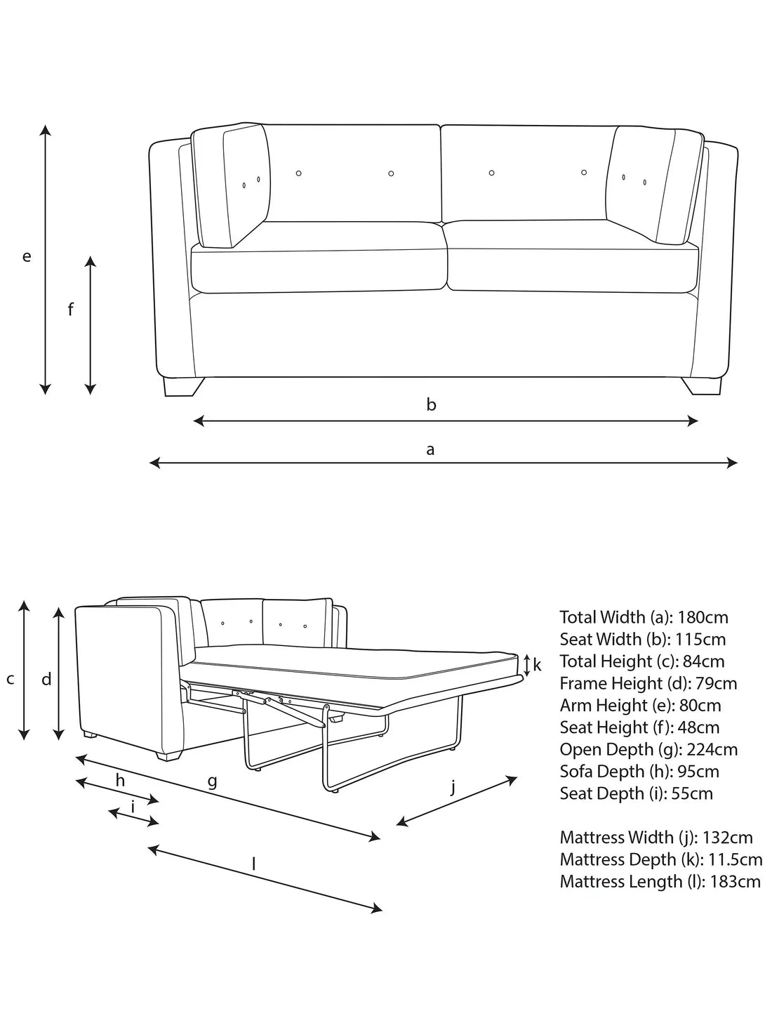 John Lewis Booth Sofa Bed