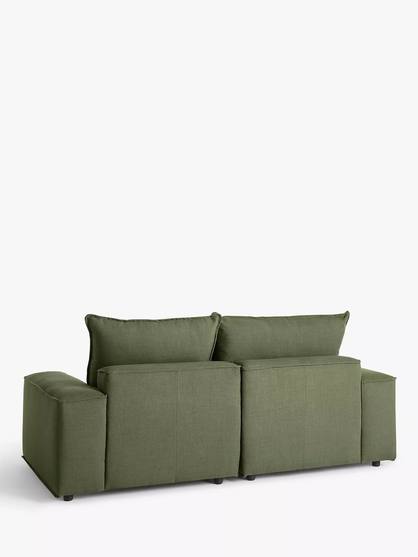 John Lewis Border Large 3 Seater Sofa, Dark Leg