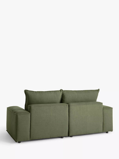 John Lewis Border Large 3 Seater Sofa, Dark Leg