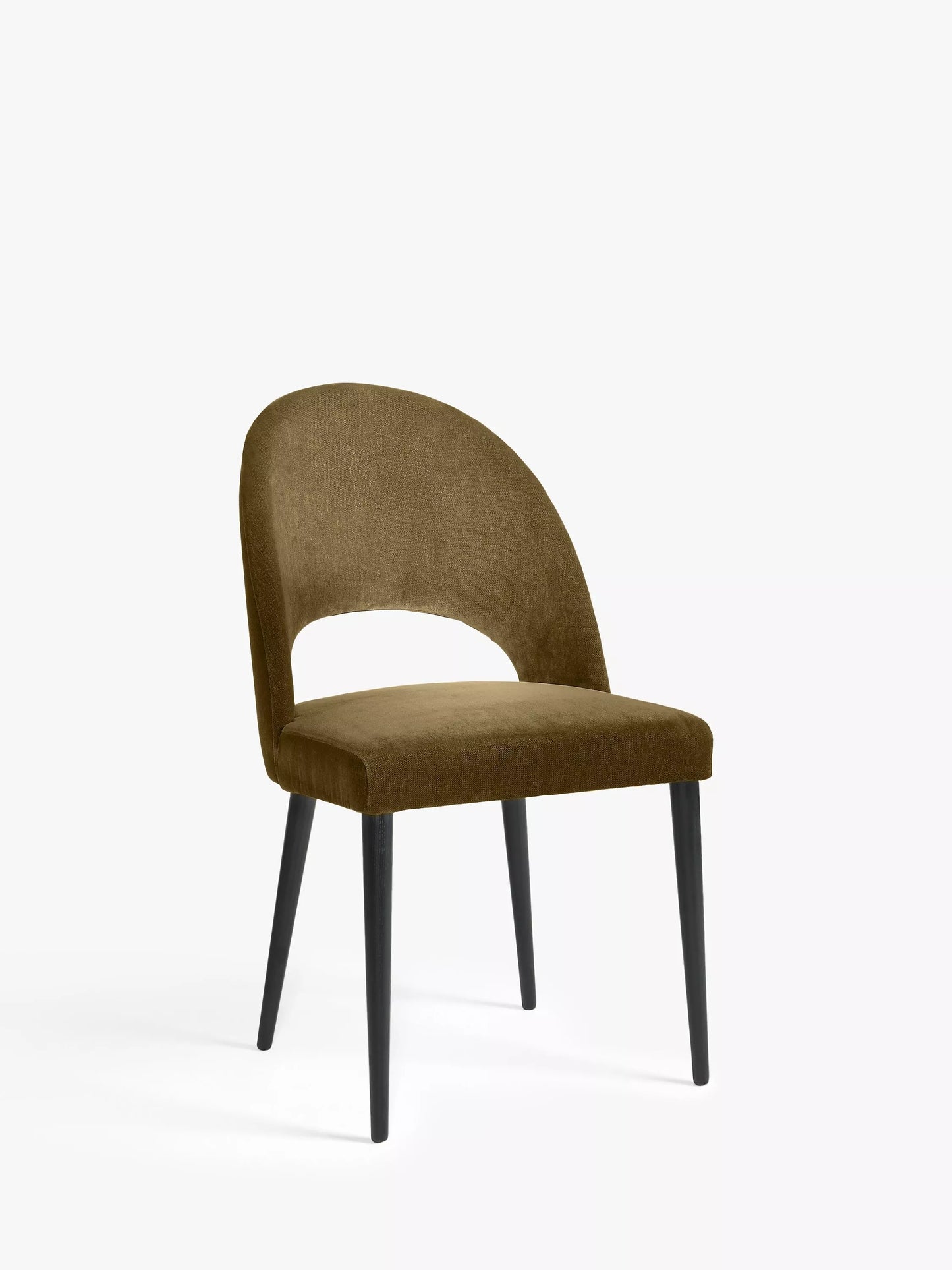 John Lewis Moritz II Olive Green Velvet Dining Chair