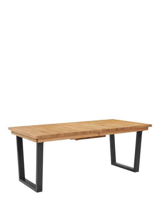 John Lewis Calia 8-10 Seater Extending Dining Table, Solid Oak