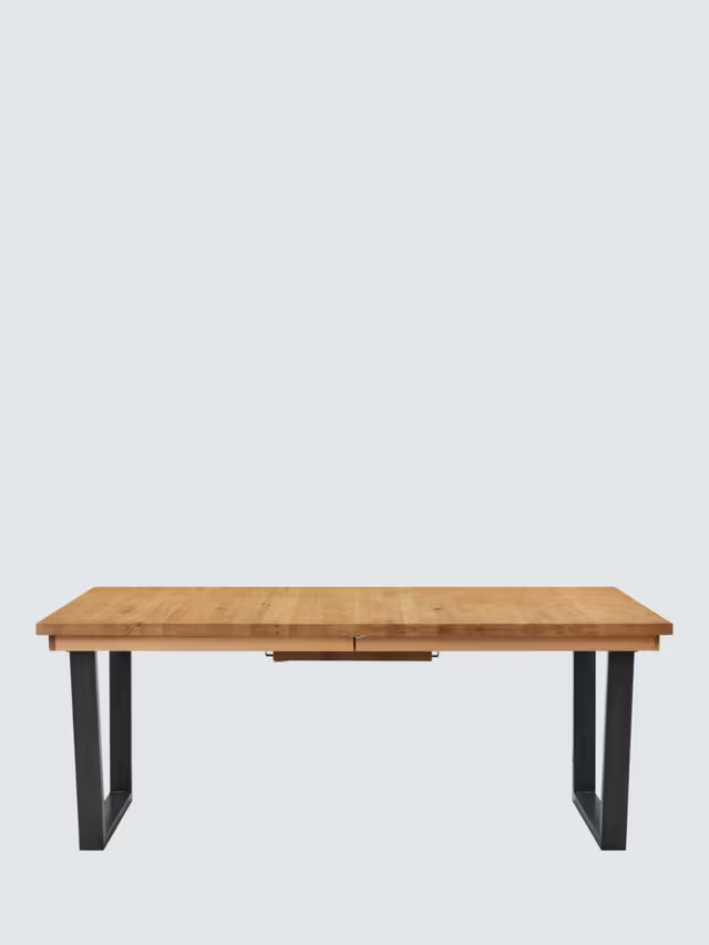 John Lewis Calia 8-10 Seater Extending Dining Table, Solid Oak