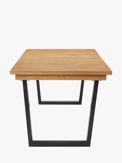 John Lewis Calia 8-10 Seater Extending Dining Table, Solid Oak